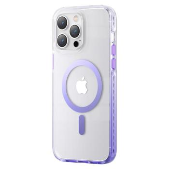 Kingxbar PQY Ice Crystal Series mágneses tok iPhone 14 Plus MagSafe lila kép