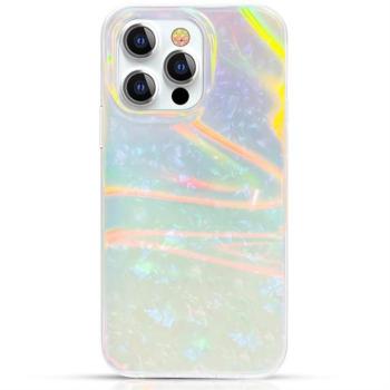 Kingxbar Shell Series Luxury elegáns telefon tok iPhone 13 Pro Pearl-Mint kép