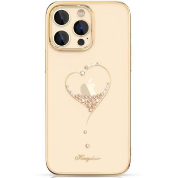 Kingxbar Wish sorozat tok iPhone 14 Plus díszített arany kristályok kép