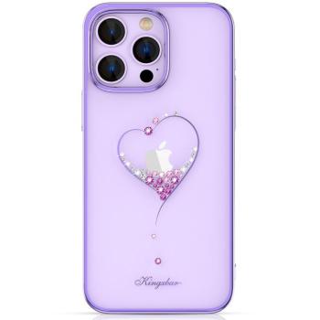 Kingxbar Wish sorozat tok iPhone 14 Plus díszített kristályok lila kép