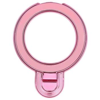 Kör alakú telefontartó kitámasztóval, rózsaszín kép