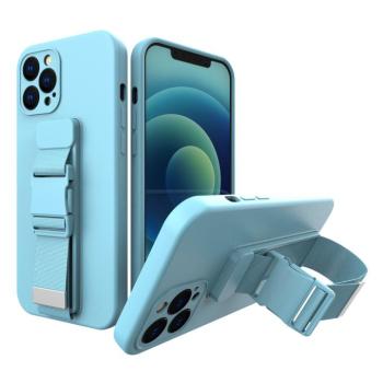 Kötél tok Gel TPU légzsák telefontok iPhone 12 Pro Max Blue kép