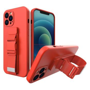 Kötél tok Gel TPU légzsák telefontok Xiaomi Redmi 10x 4g / Xiaomi Redmi Note 9 Piros kép