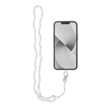 Kristály gyémánt medál a telefon / hosszúság 37 cm / nyak - fehér kép