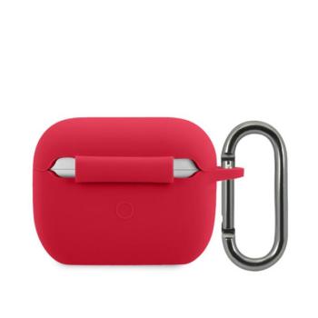 Lacoste Glossy Printing Logo AirPods Pro szilikon tok, piros kép