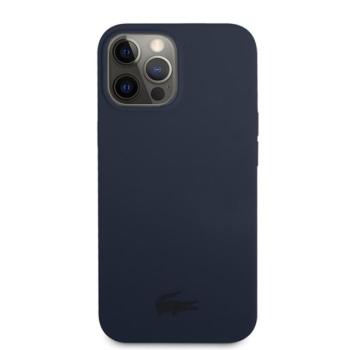 Lacoste Glossy Printing Logo iPhone 13 Pro Max szilikon tok, sötétkék kép