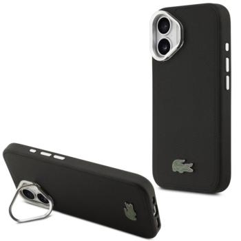 Lacoste Iconic Petit Pique Camera Stand Apple iPhone 17 MagSafe tok kitámasztóval, fekete kép