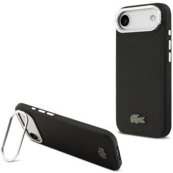 Lacoste Iconic Petit Pique Camera Stand Apple iPhone Air (2025) MagSafe tok kitámasztóval, fekete kép