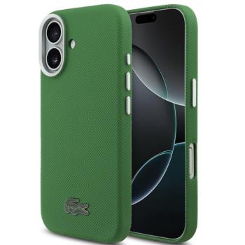 Lacoste Iconic Petit Pique Metal Logo Apple iPhone 17 MagSafe tok, zöld kép