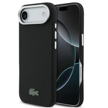 Lacoste Iconic Petit Pique Metal Logo Apple iPhone Air (2025) MagSafe tok, fekete kép