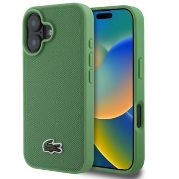 Lacoste Iconic Petit Pique Woven Logo iPhone 16 Plus MagSafe tok, zöld kép