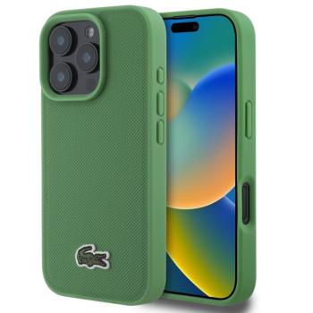 Lacoste Iconic Petit Pique Woven Logo iPhone 16 Pro Max MagSafe tok, zöld kép