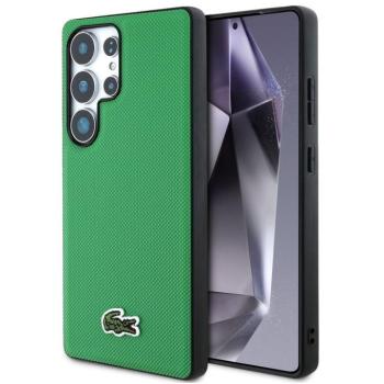 Lacoste Iconic Petit Pique Woven Logo Samsung Galaxy S25 Ultra MagSafe tok, zöld kép