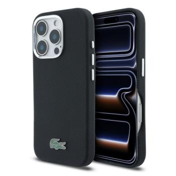 Lacoste PVC Petit Pique Metal Logo Apple iPhone 16 Pro Max tok, MagSafe, kék-fekete kép