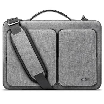 Laptop táska, 13 - 14" készülékhez, vállpánttal, TP Defender Bag, szürke kép