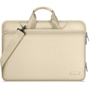Laptop táska, 13 - 14&quot; készülékhez, vállpánttal, TP Pocket Bag, bézs kép