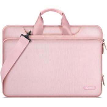 Laptop táska, 13 - 14&quot; készülékhez, vállpánttal, TP Pocket Bag, rózsaszín kép