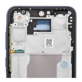 LCD kijelző SAMSUNG A35 HARD OLED készülékhez kerettel kép