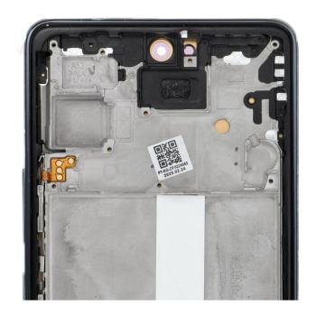 LCD kijelző SAMSUNG A53 A536 HARD OLED kijelzőhöz kerettel fekete kép