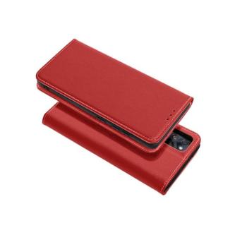 LEATHER CASE SMART PRO könyvtok iPhone 16 Pro Max - bordó kép