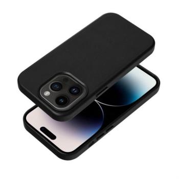 Leather Mag Cover IPHONE 15 PLUS fekete tok kép
