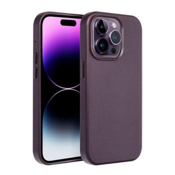 LEATHER MAG COVER tok iPhone 16 Plus - lila kép