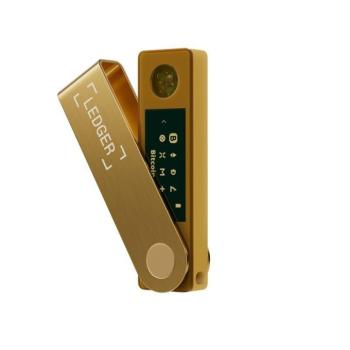 Ledger Nano X Gold kripto pénztárca, arany kép
