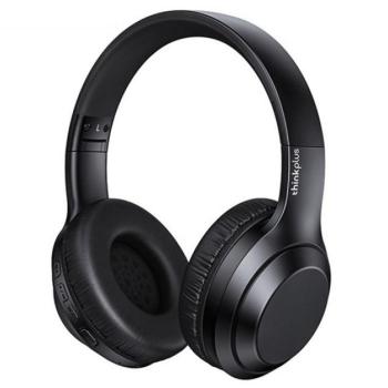 LENOVO THINKPLUS TH10 bluetooth fejhallgató SZTEREO (v5.0, mikrofon, zajszűrő, összehajtható, 3.5mm jack aljzat) FEKETE kép
