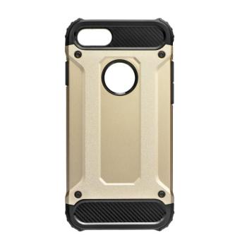 LG K10 (2017), Műanyag hátlap védőtok, Defender, fémhatású, arany kép