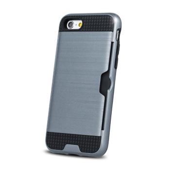 LG K10 2018 ütésálló hátlap tok, ezüst, Defender Card kép
