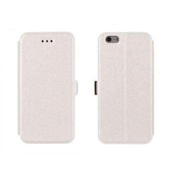 LG K10 K430 fehér szilikon keretes könyvtok kép