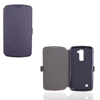 LG K3 (2017), Oldalra nyíló tok, CoverGel, fekete kép