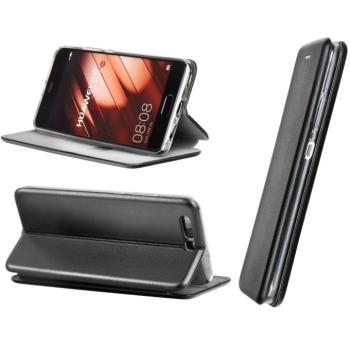 LG K30 (2019), Oldalra nyíló tok, stand, Forcell Elegance, fekete kép