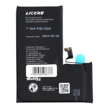 LICORE akkumulátor iPhone 14 Pro 3200mAh kép