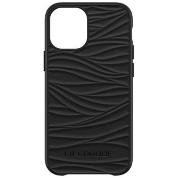 LIFEPROOF WAKE műanyag telefonvédő (szilikon belső, ütésálló, környezet barát, hullám minta) FEKETE Apple iPhone 12 mini kép