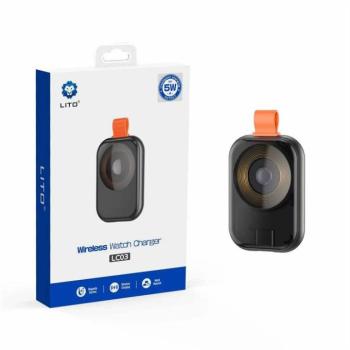 Lito LC03 Magnetic Wireless iWatch Töltő - Fekete kép