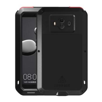 LOVE MEI defender telefonvédő gumi (ütésálló, fém keret) FEKETE Huawei Mate 10 kép
