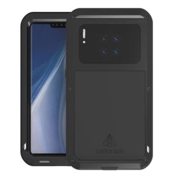 LOVE MEI defender telefonvédő gumi (ütésálló, fém keret) FEKETE Huawei Mate 30 Pro kép