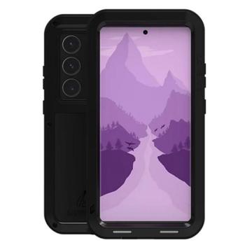 LOVE MEI Powerful defender telefonvédő (fém keret, erős ütésállóság, porálló + képernyővédő üveg) FEKETE Samsung Galaxy S24 Ultra kép