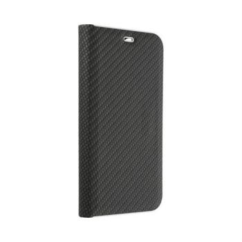 LUNA BOOK CARBON könyvtok iPhone 16 Pro - fekete kép
