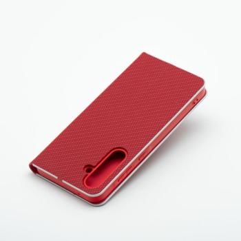 LUNA BOOK CARBON könyvtok Samsung Galaxy A40 - piros kép