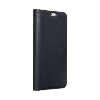 LUNA BOOK GOLD könyvtok iPhone 16 Pro - fekete kép