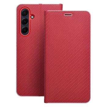 LUNA CARBON könyvtok Xiaomi Redmi Note 14 4G - piros kép