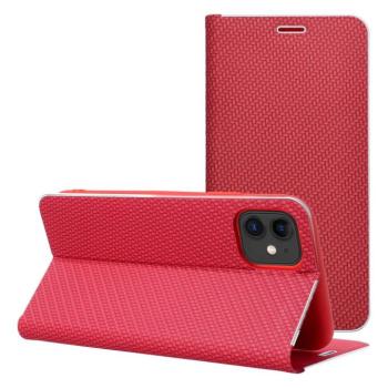 LUNA szénszálas könyvtok iPhone 16 Pro Max - piros kép
