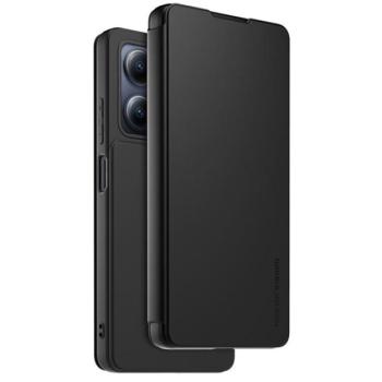 MADE FOR XIAOMI tok álló, bőr hatású (FLIP, oldalra nyíló, bankkártya tartó, asztali tartó funkció) FEKETE Xiaomi Poco X5 5G, Xiaomi Redmi Note 12 5G kép