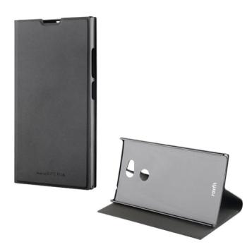 Made for XPERIA tok álló, bőr hatású (FLIP, oldalra nyíló, asztali tartó funkció) FEKETE Sony Xperia L2 (H4311) kép