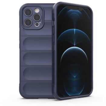 Magic Shield tok iPhone 12 Pro Max rugalmas páncélozott sötétkék borításhoz kép