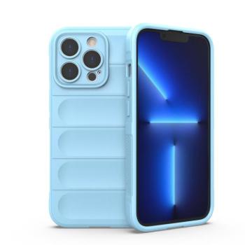 Magic Shield tok iPhone 13 Pro Max rugalmas páncélozott tok világoskék kép