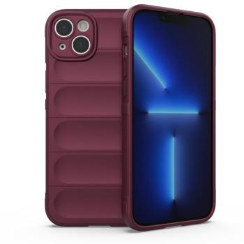 Magic Shield tok iPhone 14 Plus elasztikus Armor tok bordó színben kép