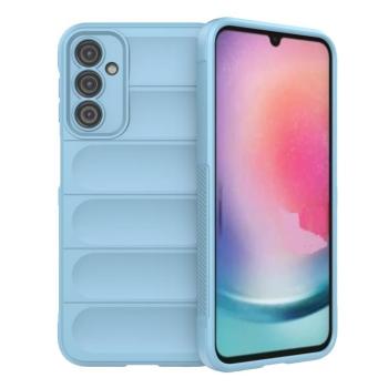 Magic Shield tok Samsung Galaxy A24 4G Rugalmas Armor tok világoskék kép